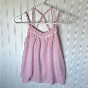 Abercrombie Kids Pink Striped Blouse